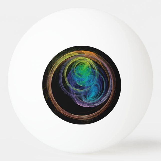 Space Circles Ping Pong Ball (Front)