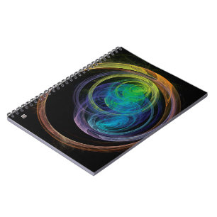 Space Circles Spiral Notebook