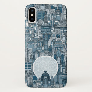 space city mono blue Case-Mate iPhone case