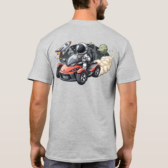 Space Coast Chapter - Astronaut On Spyder T-Shirt (Back)