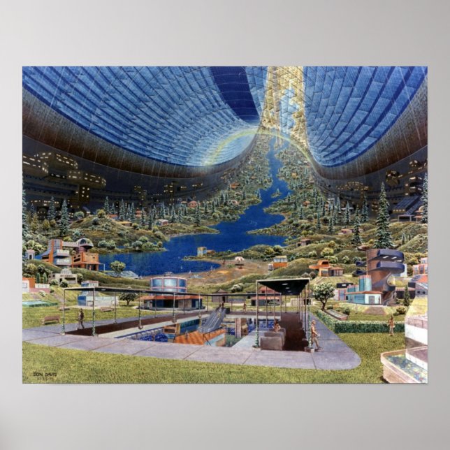 Space Colony Poster #3 (Front)