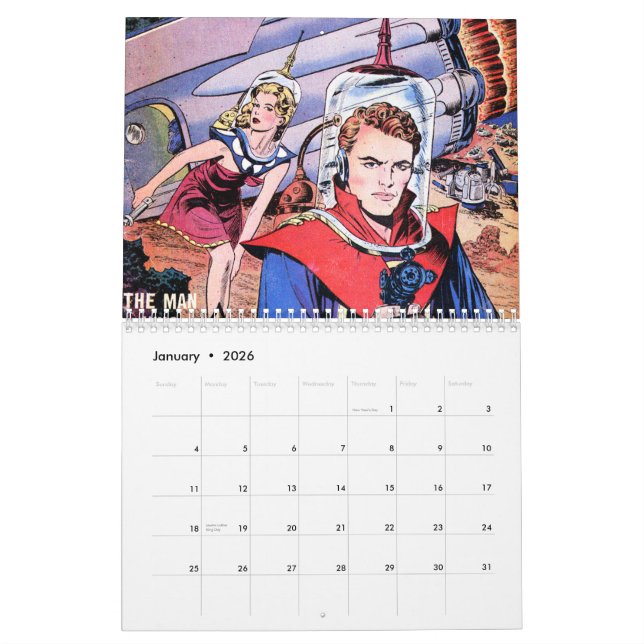 Space Comics 2014 Calendar (Jan 2026)