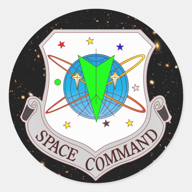 Space Command 2.0 Classic Round Sticker (Front)
