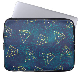Space Constellations Geometric Astronomy Geek Laptop Sleeve