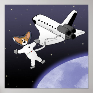 Space Corgis Poster