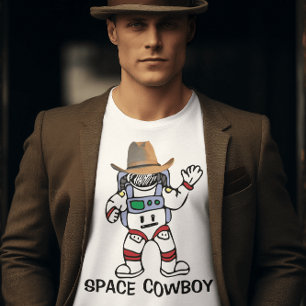SPACE COWBOY MEN'S FUNNY VINTAGE T-SHIRTS
