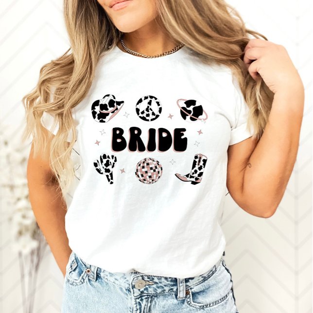 Space Cowgirl Bachelorette Bride Shirt (Creator Uploaded)
