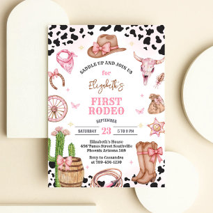 Space Cowgirl Disco Rodeo Birthday Invitation