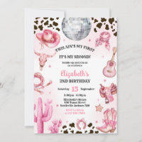 Space Cowgirl Disco Rodeo Western 2nd Birthday