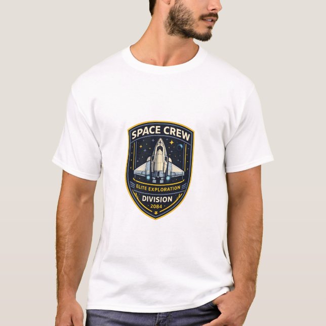 Space Crew Exploration Division Men T-Shirt (Front)