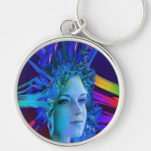 Space Crystal Key Ring