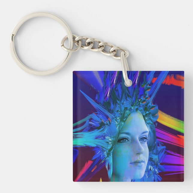 Space Crystal Key Ring (Front)