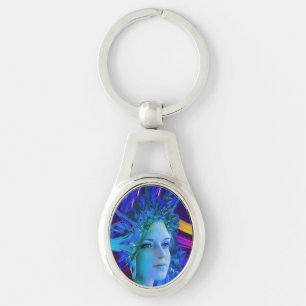 Space Crystal Key Ring