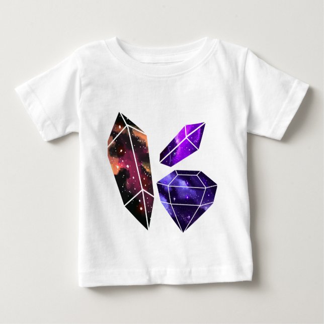 Space Crystals Baby Bodysuit (Front)