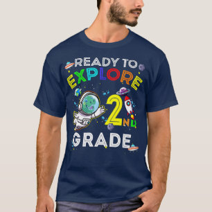 Space Dino Dinosaur Astronaut Ready To Eplore 2nd T-Shirt