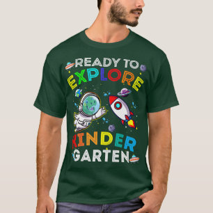 Space Dino Dinosaur Astronaut Ready To Eplore Kind T-Shirt