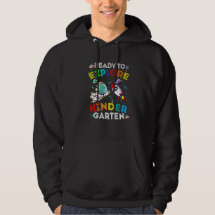 Space Dino Dinosaur Astronaut Ready To Explore Kin Hoodie