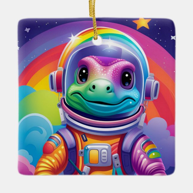 Space Dino- Ornament (Front)