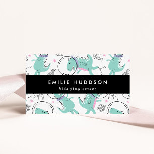 Space Dinosaurs, Kids Play Centre, Activity Centre Business Card