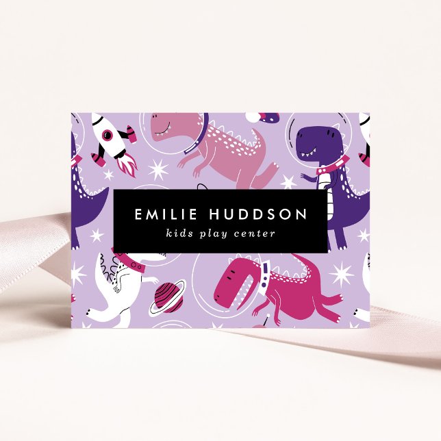 Space Dinosaurs, Kids Play Centre, Activity Centre Business Card (Creator Uploaded)