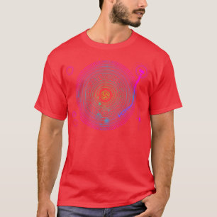 Space DJ Solar System Turntable Electronic Dance M T-Shirt