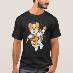 Space Dog Astronaut Corgi Galaxy Puppy T-Shirt