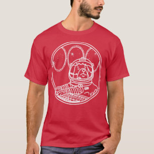 Space Dog Astronaut in Spaceship T-Shirt