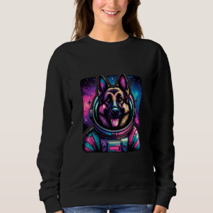 Space Dog German Shepherd Astronaut Adventure K9 P Sweatshirt