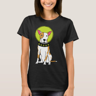 Space Dog Pit Bull Red T-Shirt
