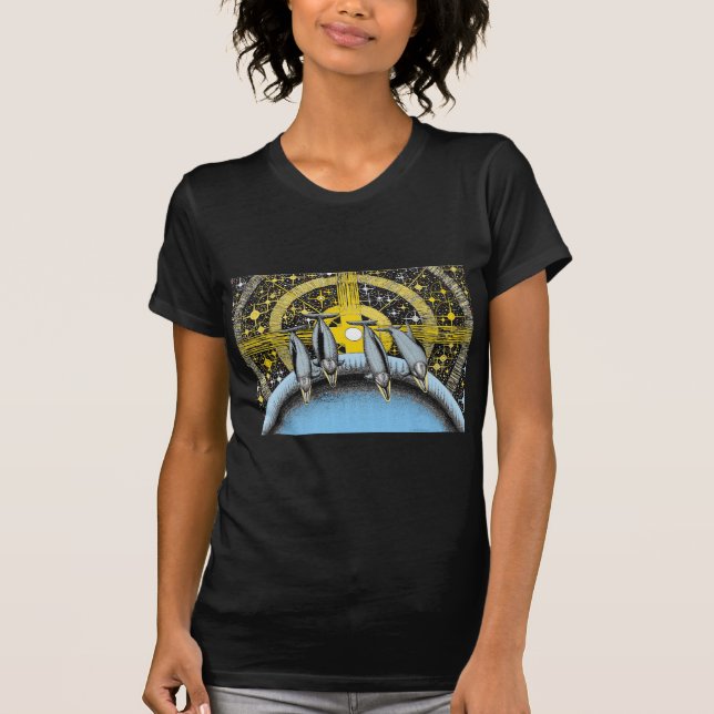 Space Dolphins T-Shirt (Front)