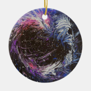 Space Dragon Ceramic Tree Decoration
