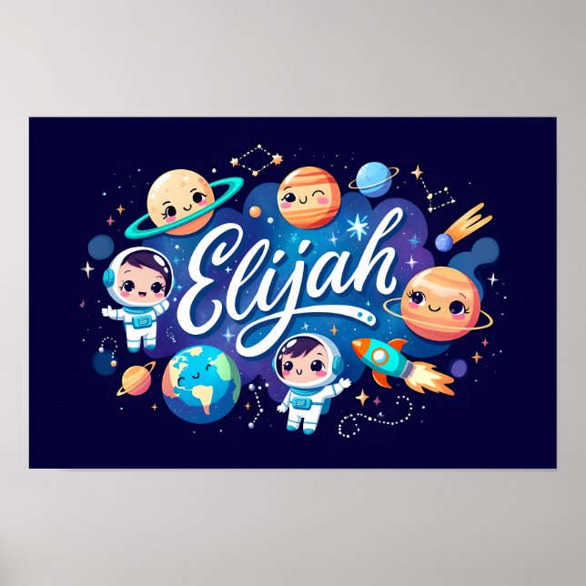 Space Dreams Elijah Wall Art (Front)