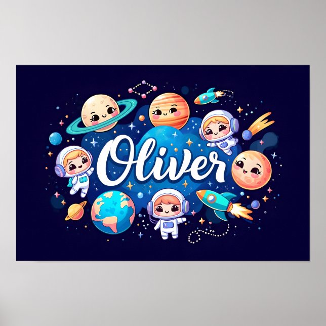 Space Dreams Oliver Wall Art (Front)