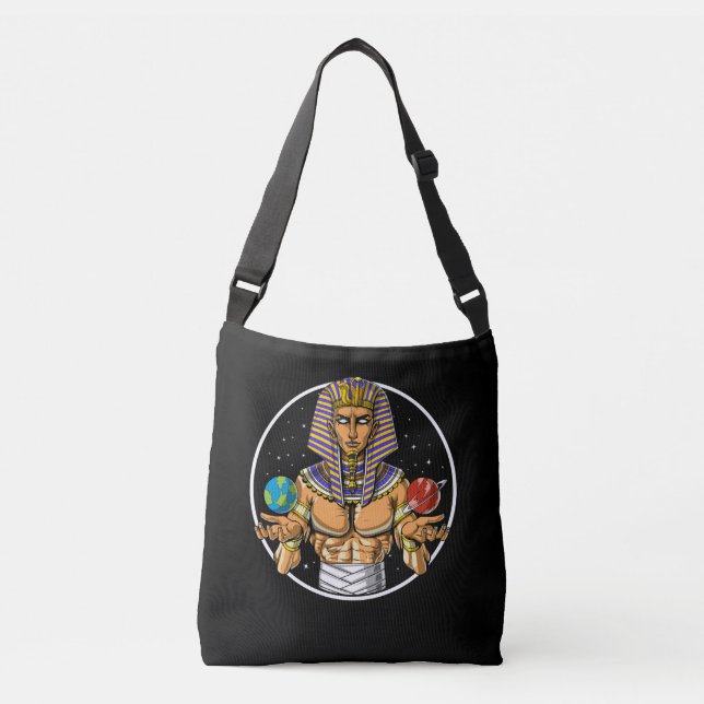 Space Egyptian Pharaoh Crossbody Bag (Front)