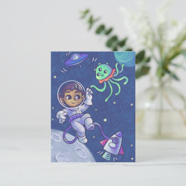 Space Encounters Postcard (Standing Front)
