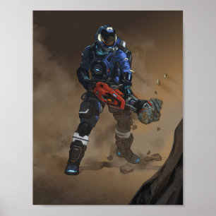 Space Engineers 2 Drill Poster