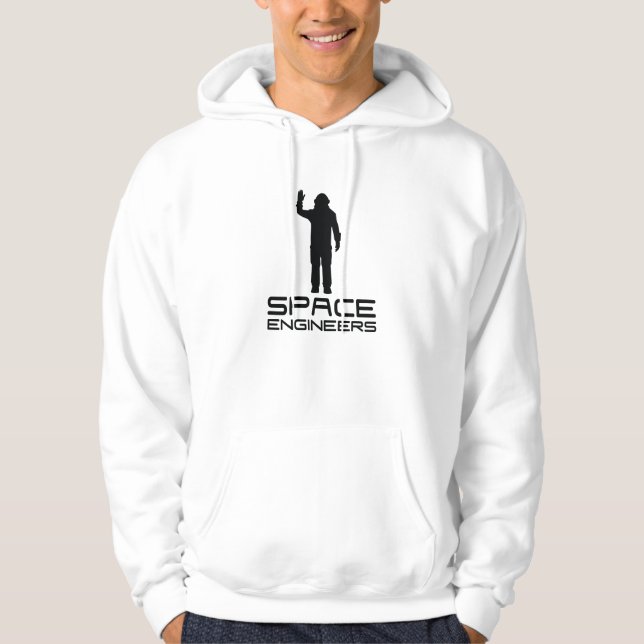 Space Engineers Basic Hooded Sweatshirt White vert (Front)
