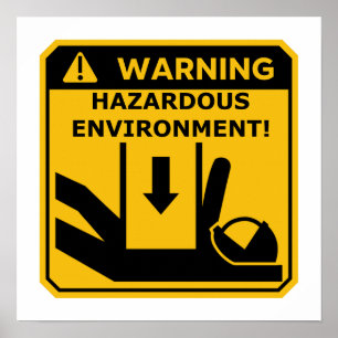 Space Engineers Environment Warning Poster