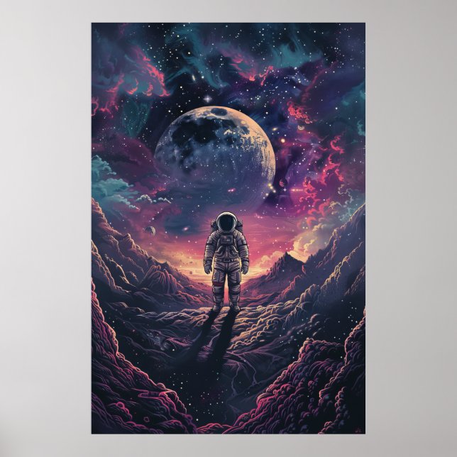 Space Exploration Astronaut Poster (Front)
