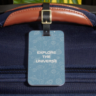 Space Exploration Galaxy Universe Star Personalise Luggage Tag