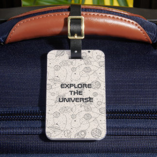 Space Exploration Galaxy Universe Star Personalise Luggage Tag