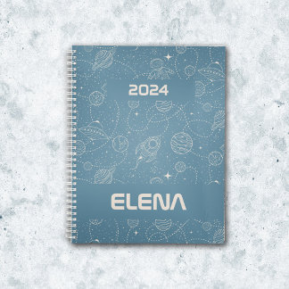 Space Exploration Galaxy Universe Star Personalise Planner