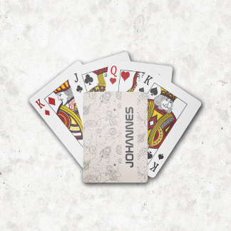 Space Exploration Galaxy Universe Star Personalise Playing Cards