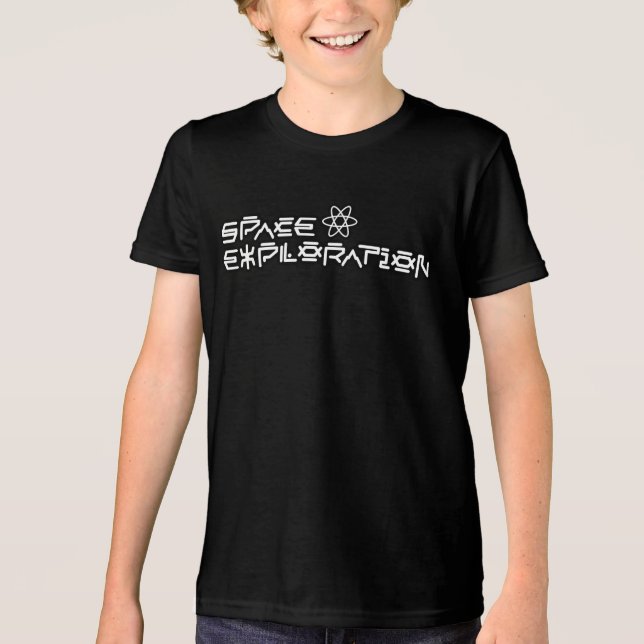 Space Exploration Graffiti Art Tri-Blend Shirt (Front)