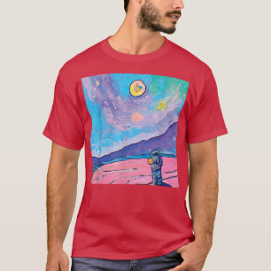 Space Exploration Painting Artsy Astronaut T-Shirt