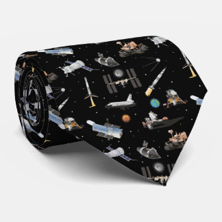 Space Exploration Pattern Tie
