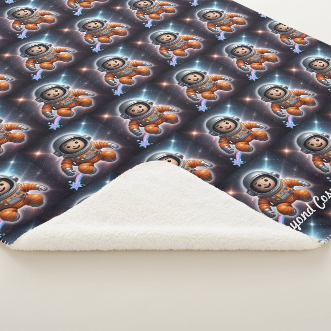 "Space Exploration" Sherpa Blanket (3/4)