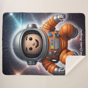 "Space Exploration" Sherpa Blanket