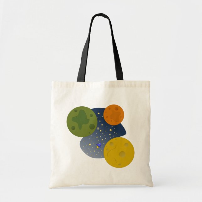 Space exploration tote bag (Front)