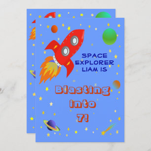 Space Explorer 5x7 Invitation